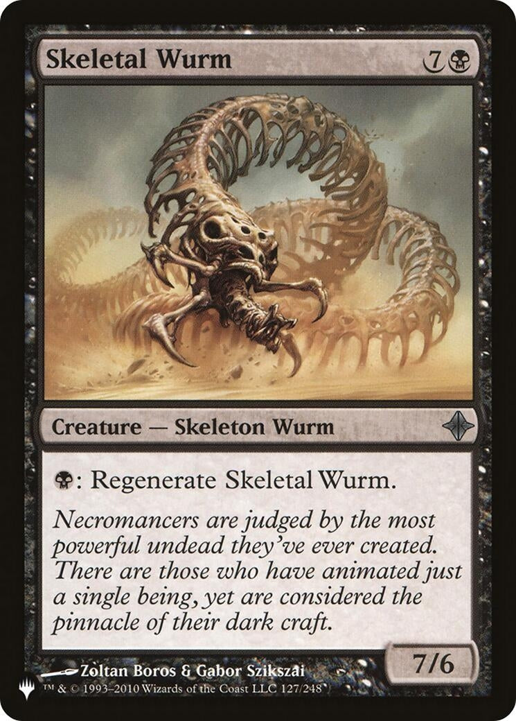 Image for Skeletal Wurm (127/248) (The List Reprints) - Magic: The Gathering