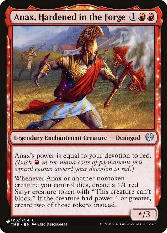 Image for Anax, Hardened in the Forge (125/254) (The List Reprints) - Magic: The Gathering