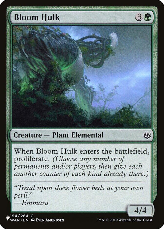 Image for Bloom Hulk (154/264) (The List Reprints) - Magic: The Gathering