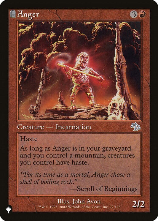 Image for Anger (JUD) (77/143) (The List Reprints) - Magic: The Gathering