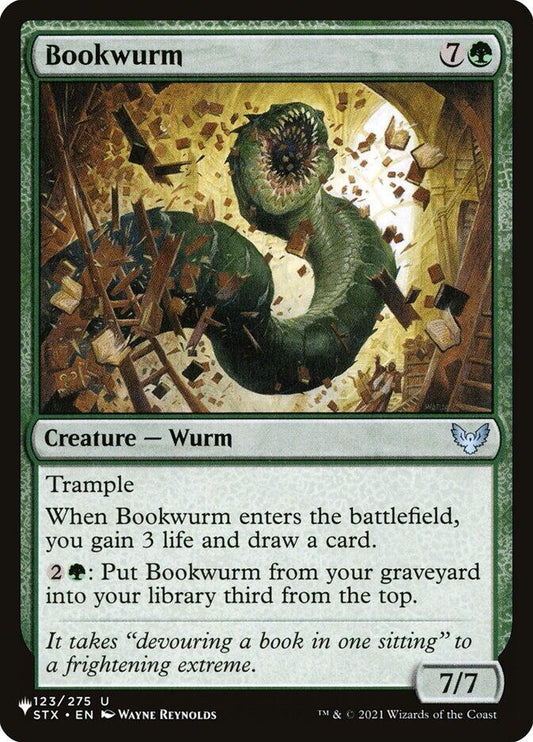 Image for Bookwurm (123/275) (The List Reprints) - Magic: The Gathering