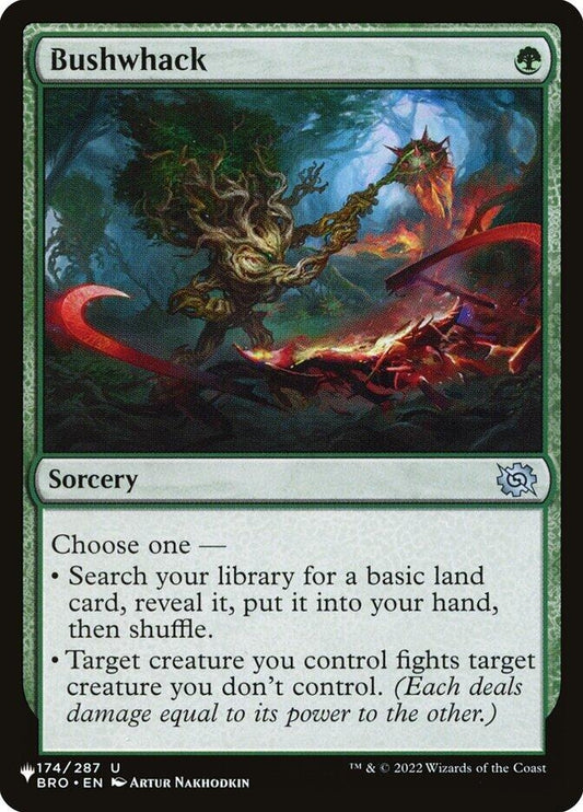 Image for Bushwhack (174/012) (The List Reprints) - Magic: The Gathering