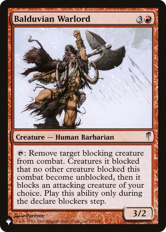 Image for Balduvian Warlord (77/155) (The List Reprints) - Magic: The Gathering