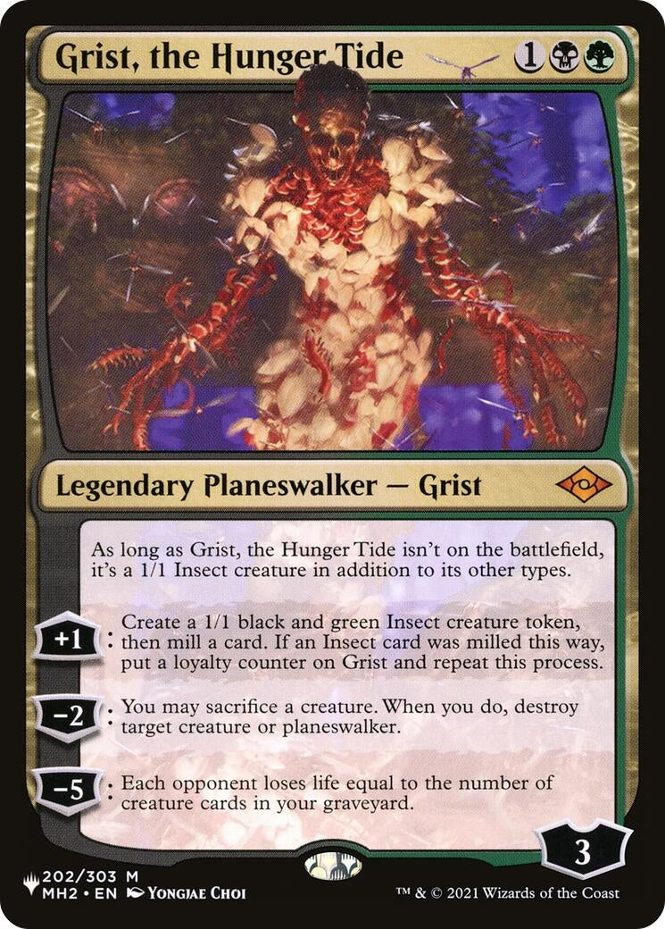 Image for Grist, the Hunger Tide (202/303) (The List Reprints) - Magic: The Gathering