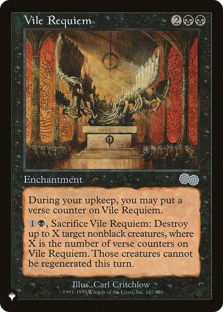 Image for Vile Requiem (USG) (167/350) (The List Reprints) - Magic: The Gathering