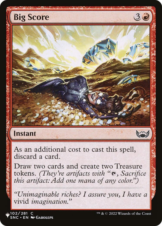 Image for Big Score (102/281) (The List Reprints) - Magic: The Gathering