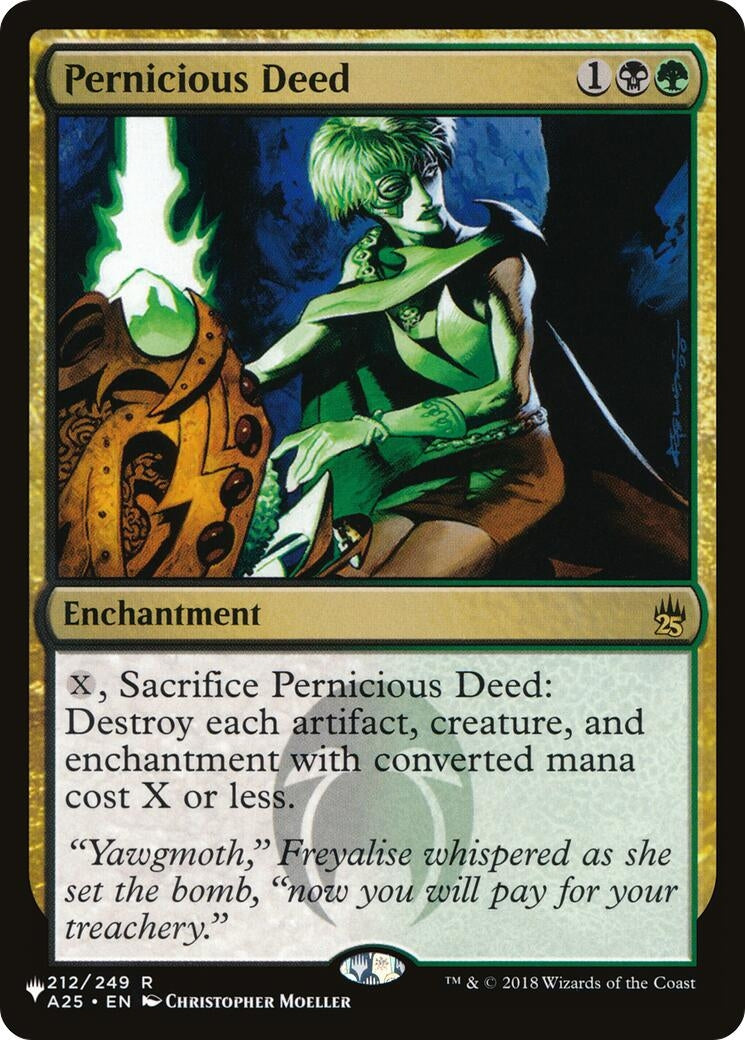 Image for Pernicious Deed (212/249) (The List Reprints) - Magic: The Gathering