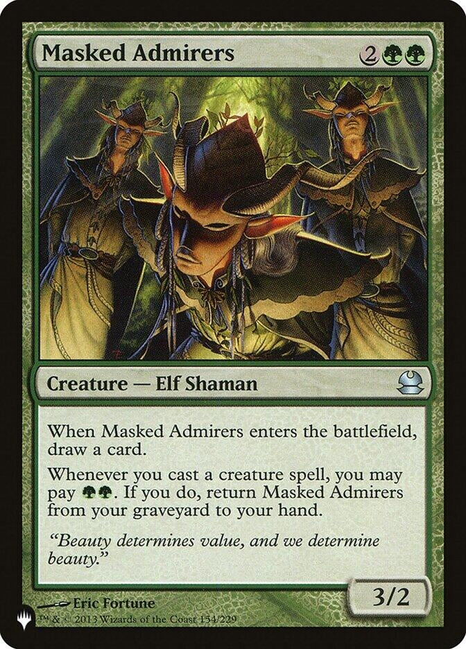 Image for Masked Admirers (154/229) (The List Reprints) - Magic: The Gathering