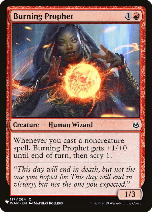 Image for Burning Prophet (117/264) (The List Reprints) - Magic: The Gathering