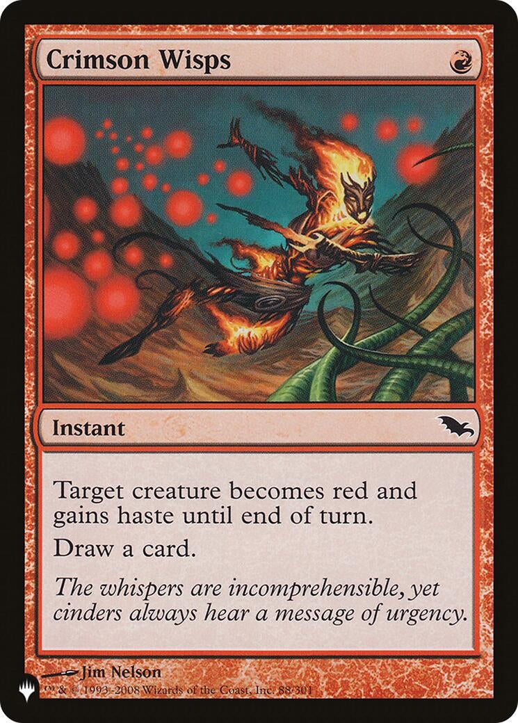 Image for Crimson Wisps (88/301) (The List Reprints) - Magic: The Gathering