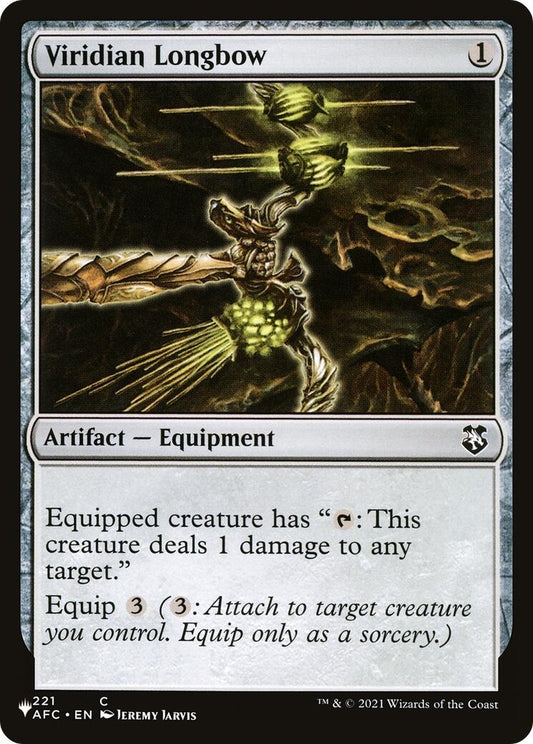 Image for Viridian Longbow (221/062) (The List Reprints) - Magic: The Gathering