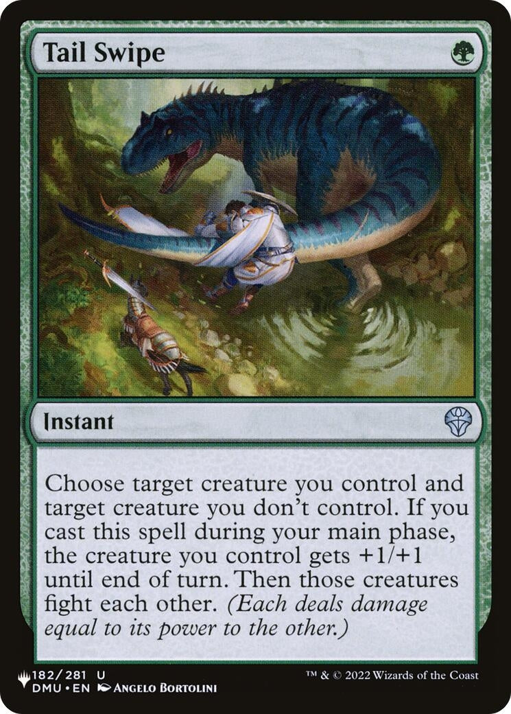Image for Tail Swipe (182/281) (The List Reprints) - Magic: The Gathering
