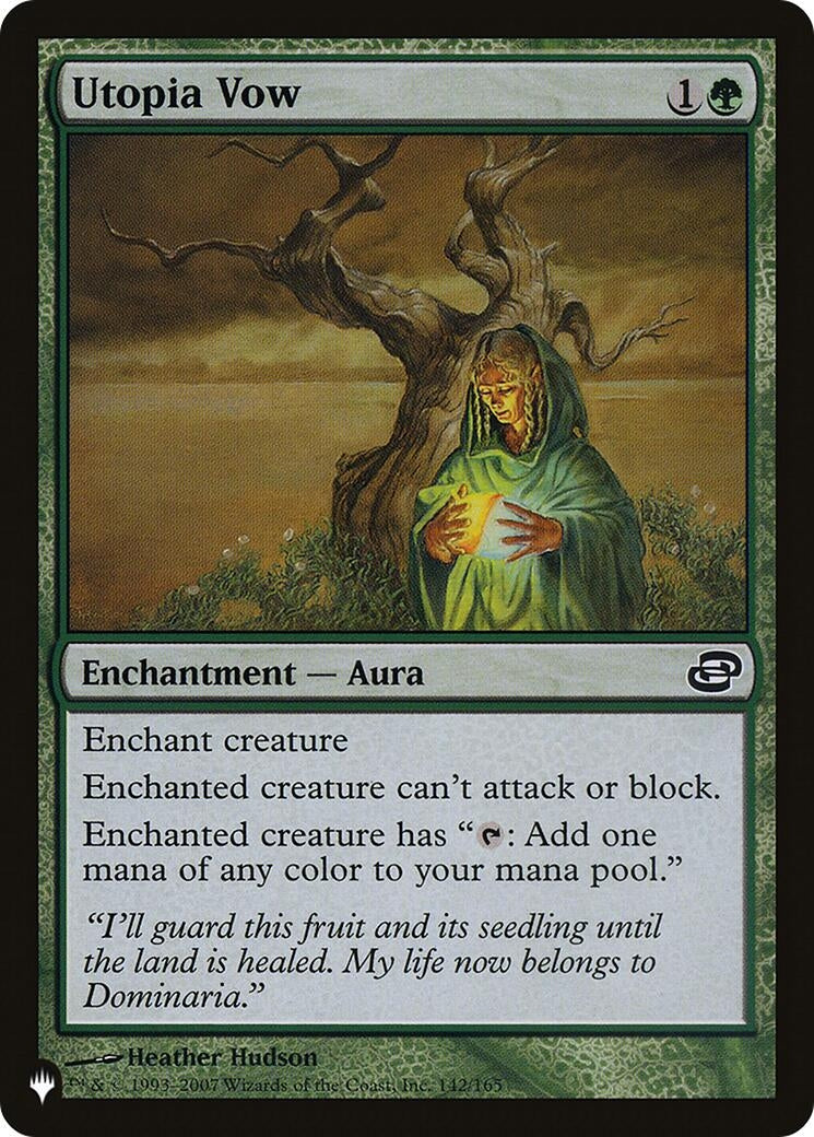 Image for Utopia Vow (142/165) (The List Reprints) - Magic: The Gathering