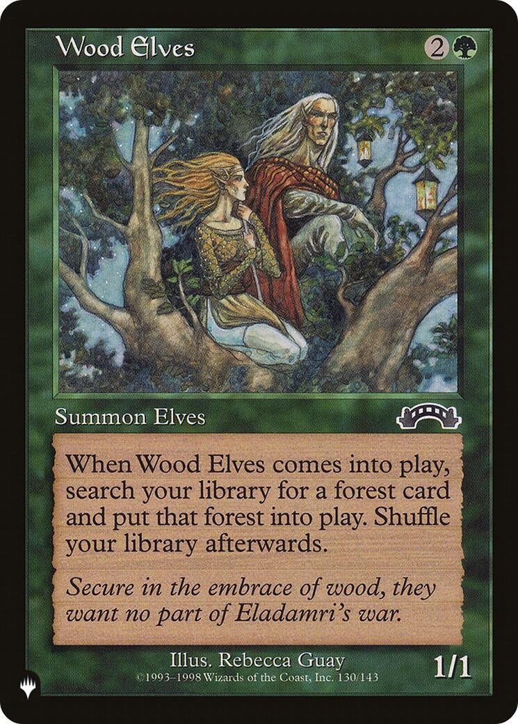 Image for Wood Elves (130/143) (The List Reprints) - Magic: The Gathering