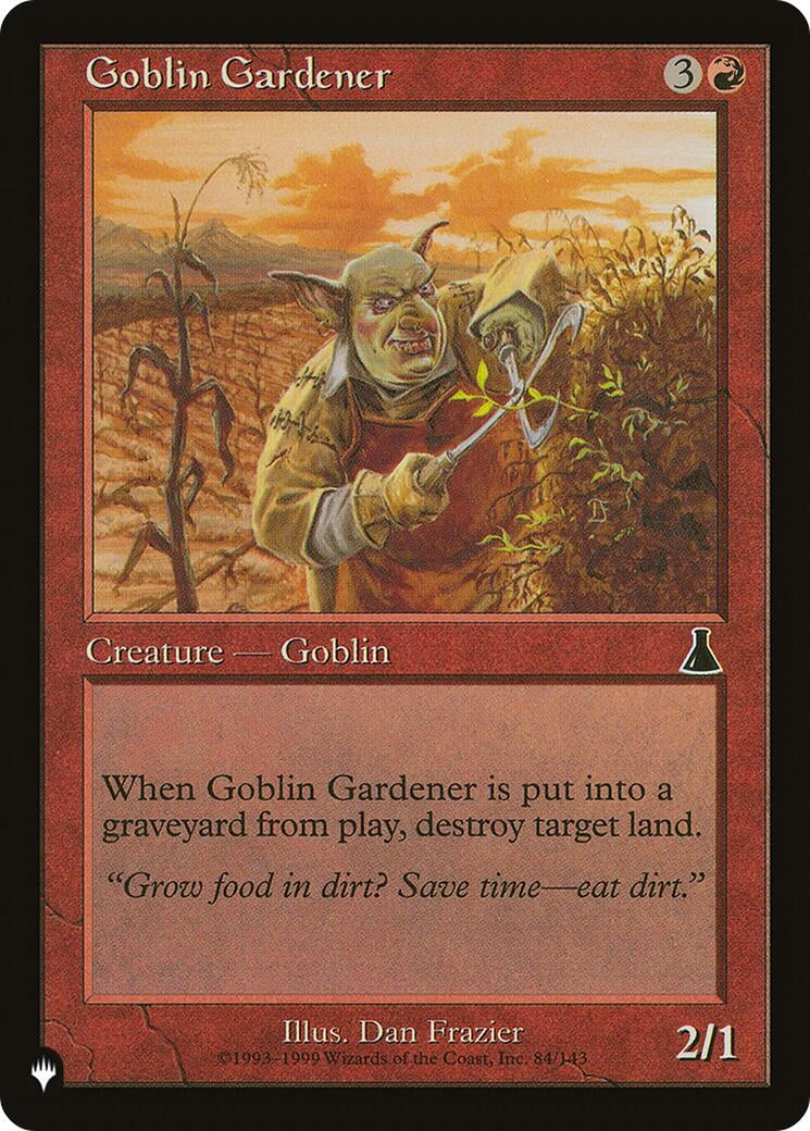 Image for Goblin Gardener (84/143) (The List Reprints) - Magic: The Gathering