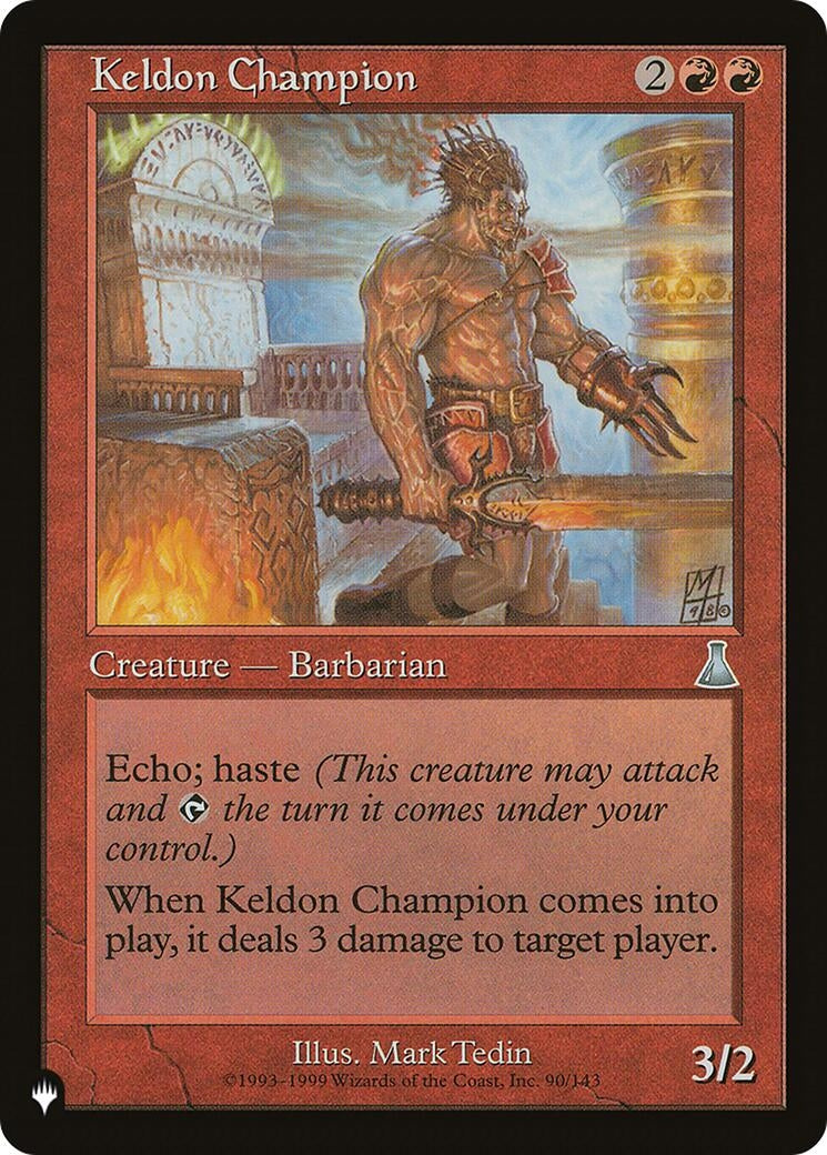 Image for Keldon Champion (90/143) (The List Reprints) - Magic: The Gathering