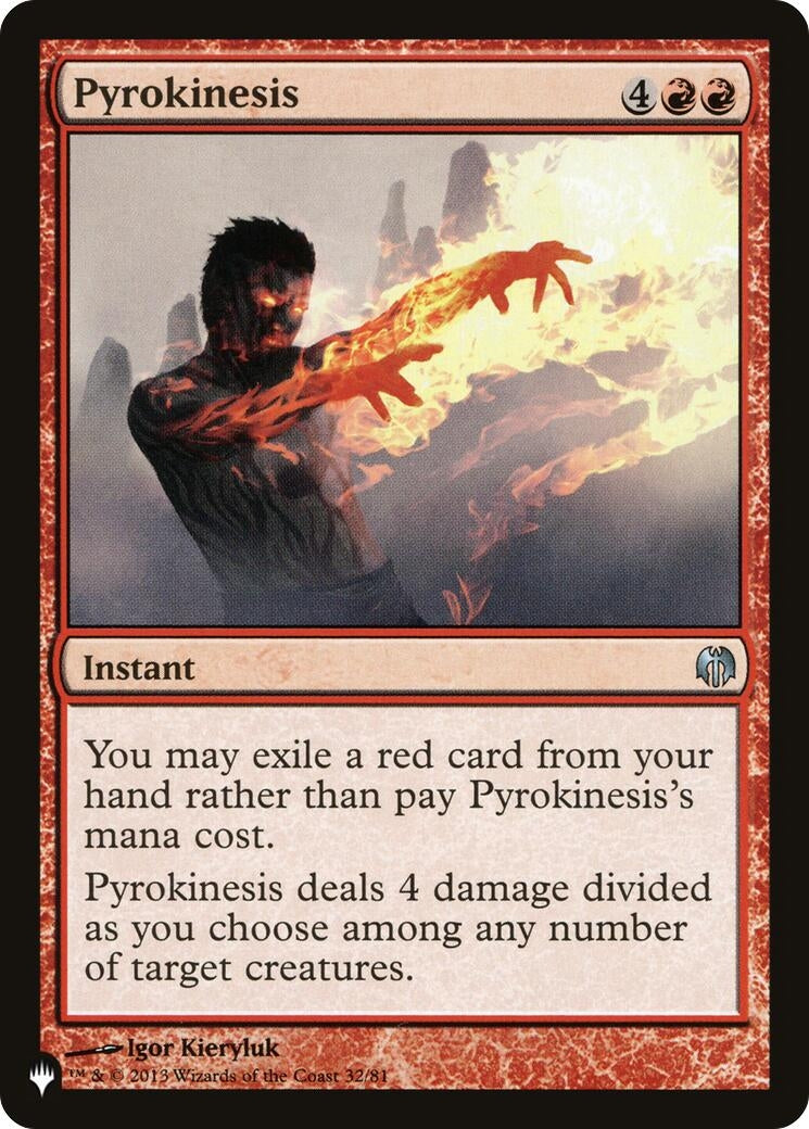 Image for Pyrokinesis (32/81) (The List Reprints) - Magic: The Gathering
