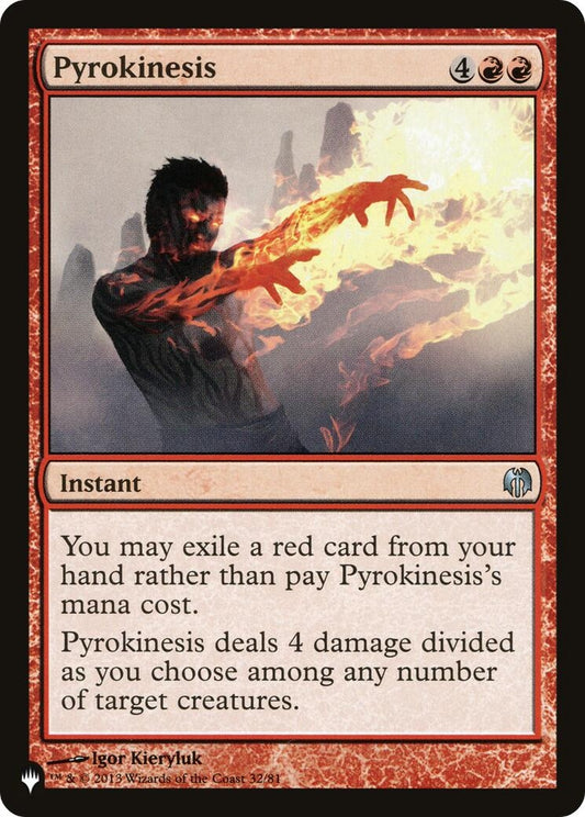 Image for Pyrokinesis (32/81) (The List Reprints) - Magic: The Gathering