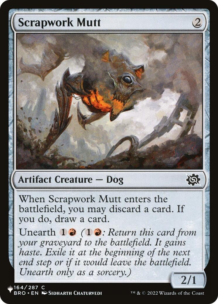Image for Scrapwork Mutt (164/012) (The List Reprints) - Magic: The Gathering