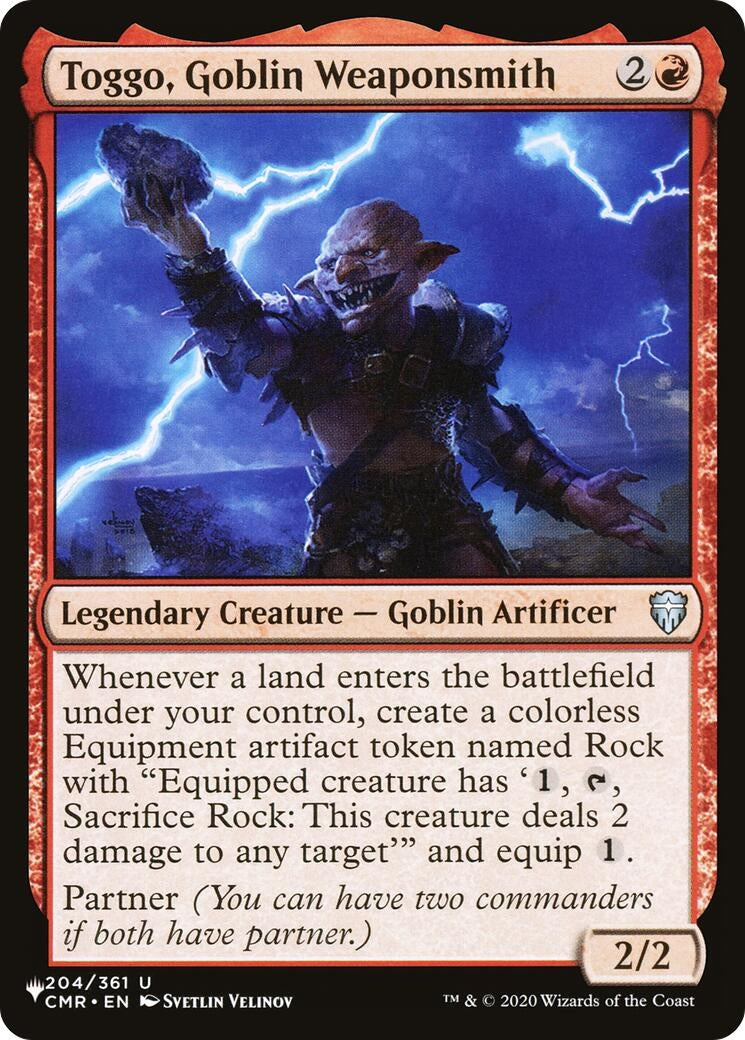 Image for Toggo, Goblin Weaponsmith (204/361) (The List Reprints) - Magic: The Gathering