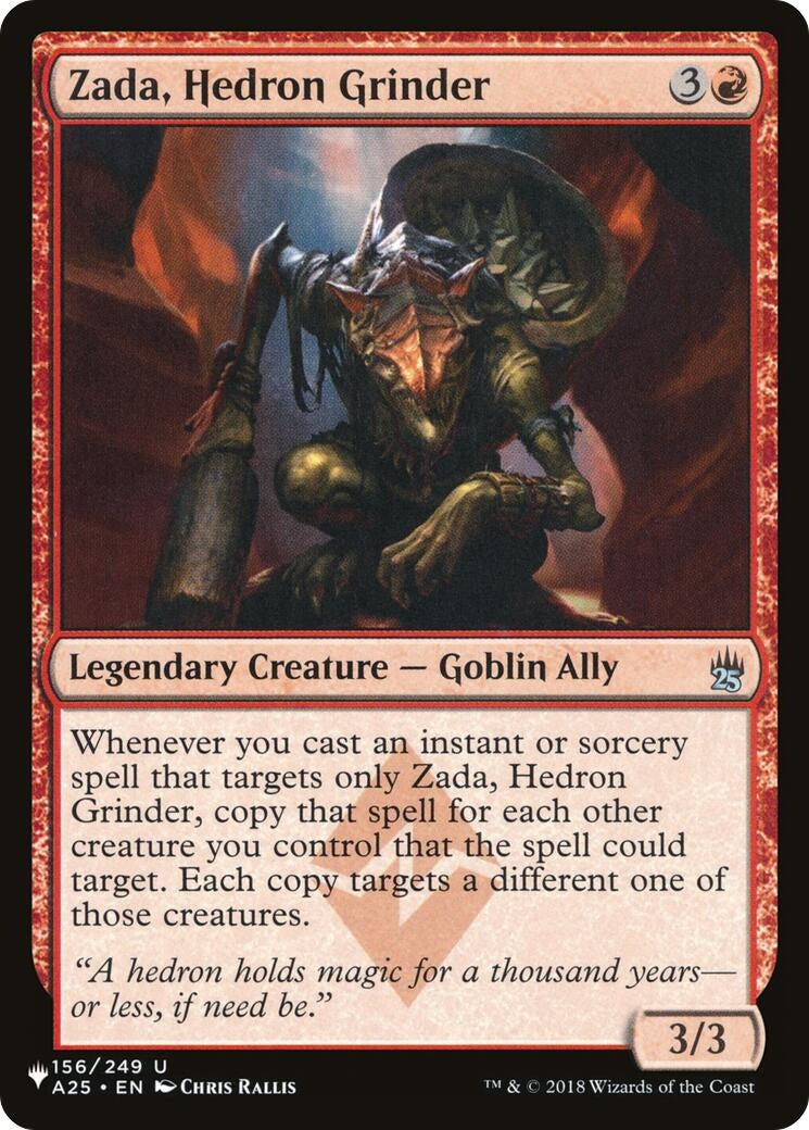 Image for Zada, Hedron Grinder (156/249) (The List Reprints) - Magic: The Gathering