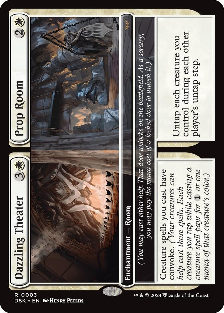 Image for Dazzling Theater // Prop Room (3) (Promo Pack: Duskmourn: House of Horror) - Magic: The Gathering