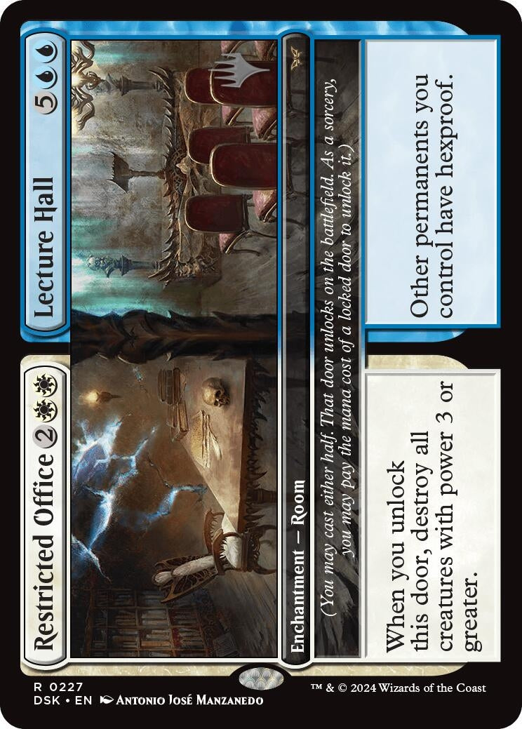 Image for Restricted Office // Lecture Hall (227) (Promo Pack: Duskmourn: House of Horror) - Magic: The Gathering