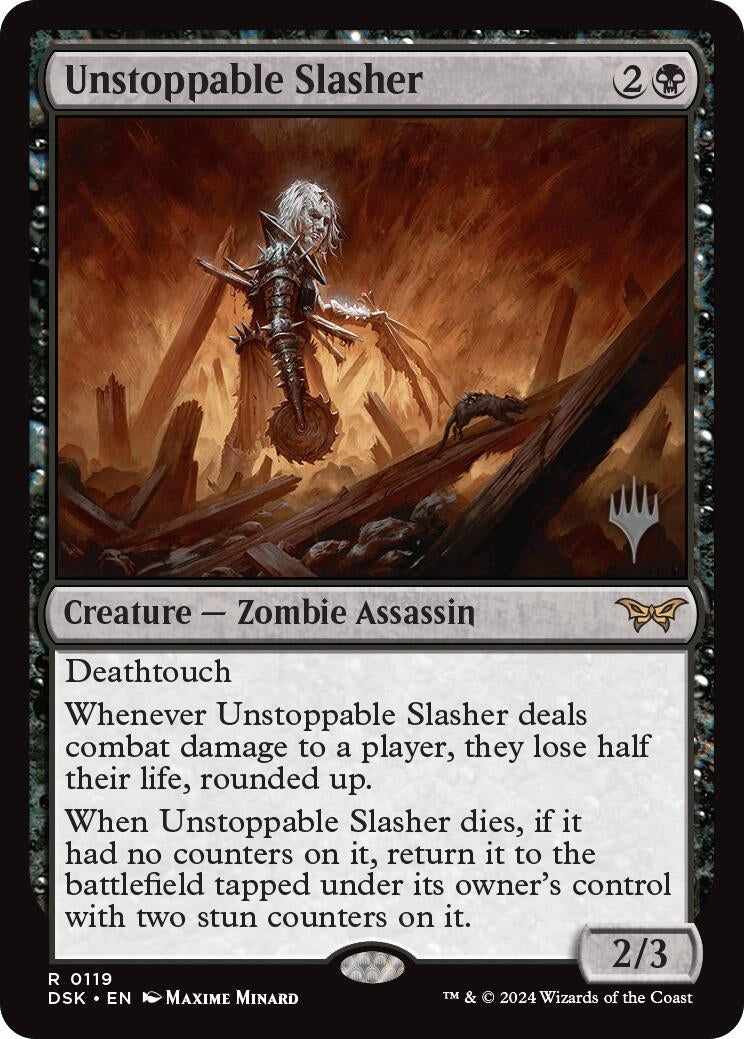 Image for Unstoppable Slasher (0119) (119) (Promo Pack: Duskmourn: House of Horror) - Magic: The Gathering