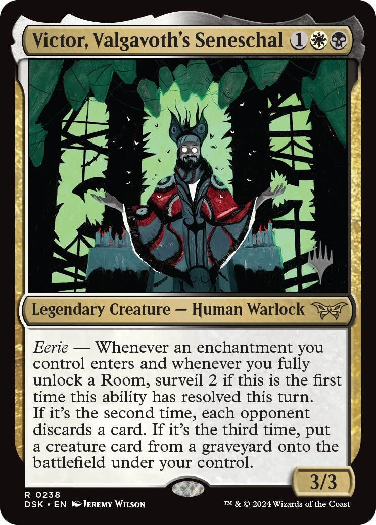Image for Victor, Valgavoth's Seneschal (238) (Promo Pack: Duskmourn: House of Horror) - Magic: The Gathering