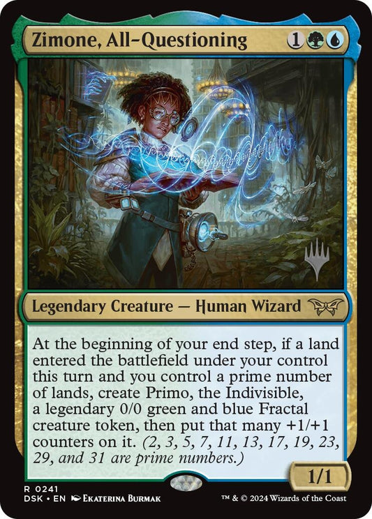Image for Zimone, All-Questioning (241) (Promo Pack: Duskmourn: House of Horror) - Magic: The Gathering