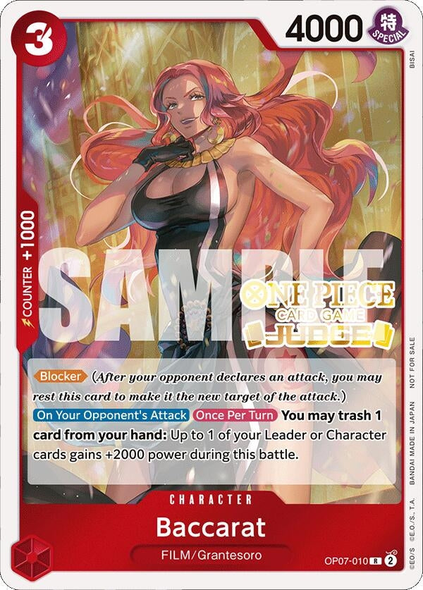 Image for Baccarat (Judge Pack Vol. 4) (OP07-010) (One Piece Promotion Cards) - One Piece Card Game