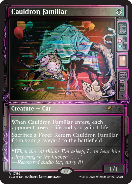 Image for Cauldron Familiar (Rainbow Foil) (1759) (Secret Lair Drop Series) - Magic: The Gathering