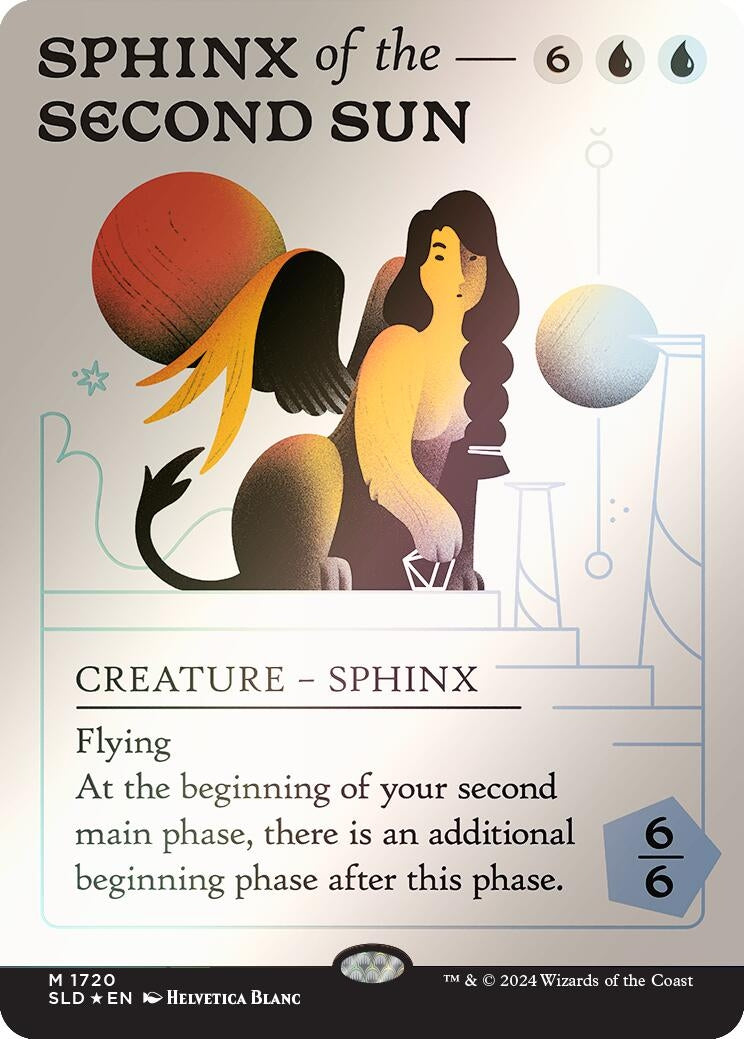 Image for Sphinx of the Second Sun (Rainbow Foil) (1720) (Secret Lair Drop Series) - Magic: The Gathering