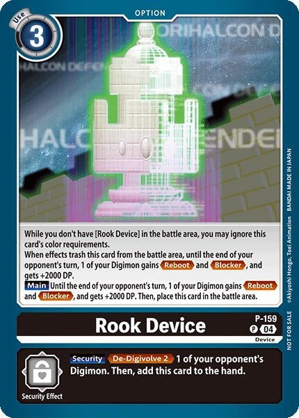 Image for Rook Device (Store Tournament 2024 Oct. - Dec. Participation Pack) (P-159 P) (Digimon Promotion Cards) - Digimon Card Game