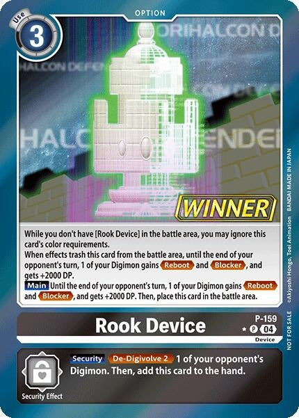 Image for Rook Device (Store Tournament 2024 Oct. - Dec. Winner Pack) (P-159 P) (Digimon Promotion Cards) - Digimon Card Game