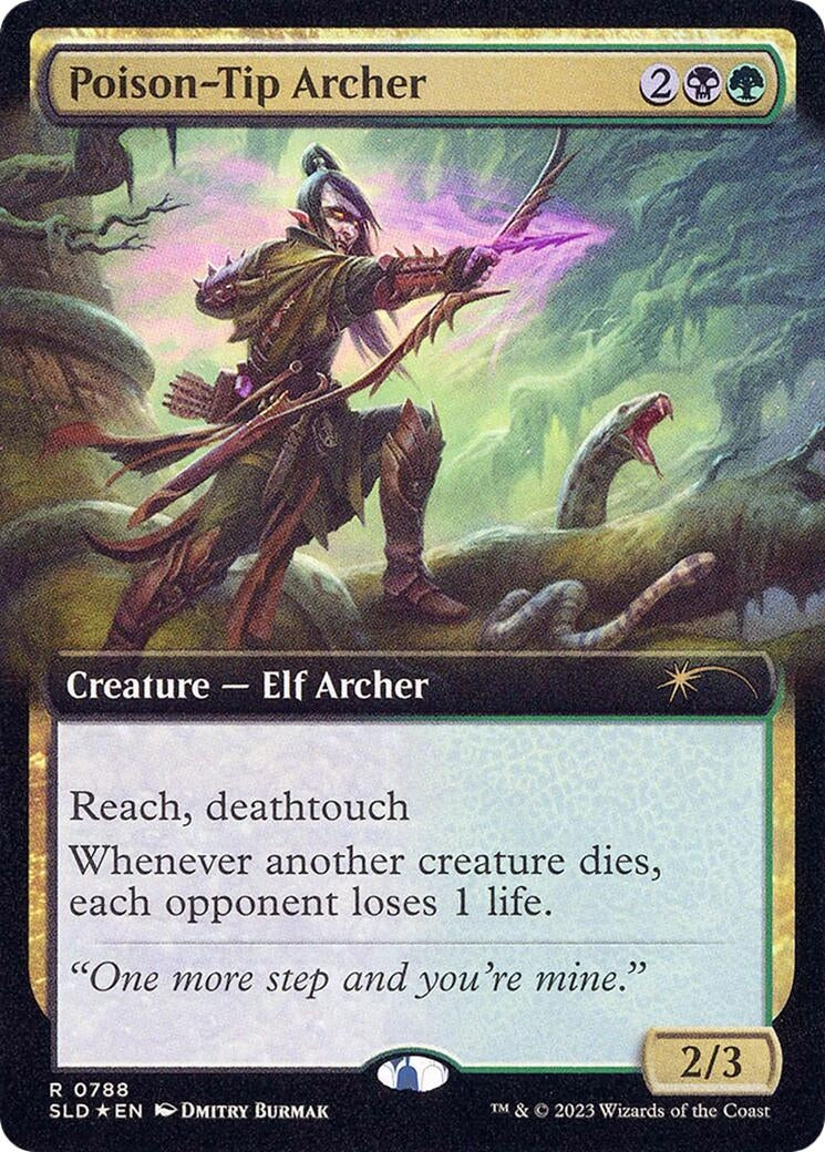 Image for Poison-Tip Archer (Extended Art) (788) (Secret Lair Drop Series) - Magic: The Gathering