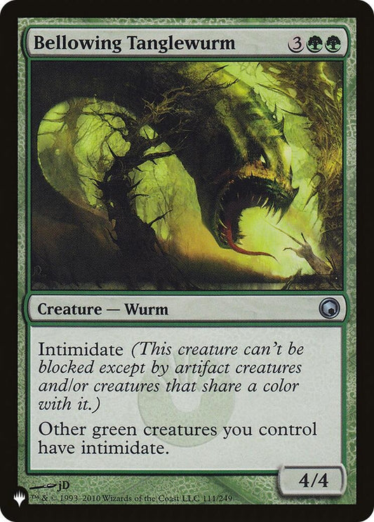 Image for Bellowing Tanglewurm (111/249) (The List Reprints) - Magic: The Gathering