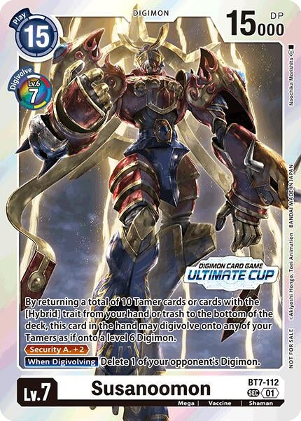 Image for Susanoomon (Ultimate Cup 2024) (BT7-112 SEC) (Next Adventure) - Digimon Card Game