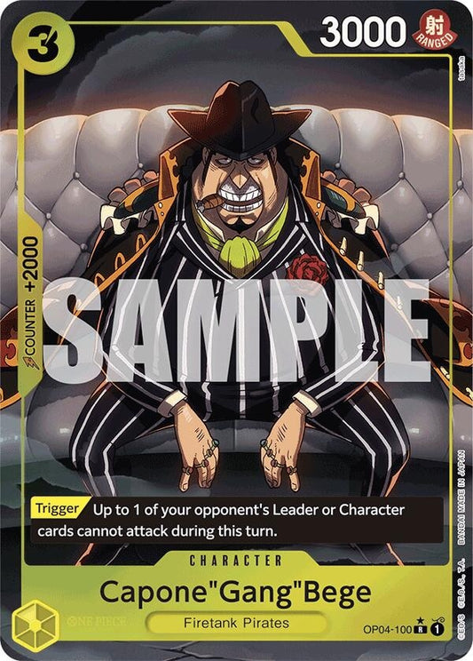 Image for Capone"Gang"Bege (OP04-100) (Alternate Art) (OP04-100) (Premium Booster -The Best-) - One Piece Card Game