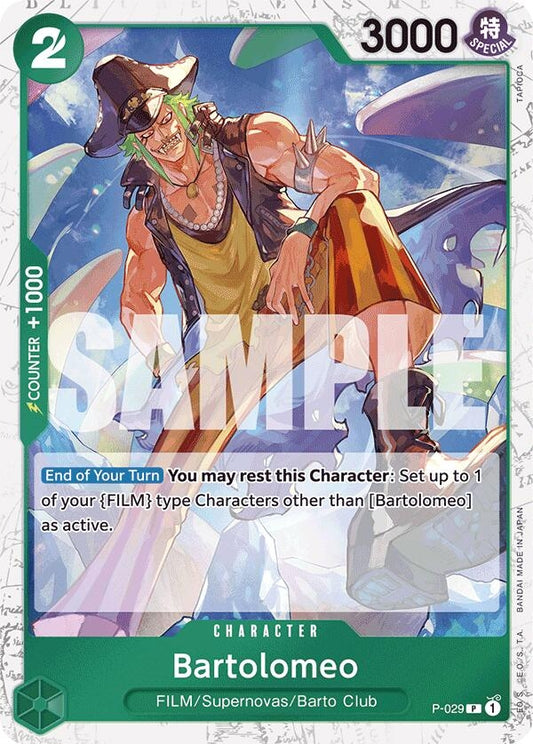 Image for Bartolomeo (P-029) (Jolly Roger Foil) (P-029) (Premium Booster -The Best-) - One Piece Card Game