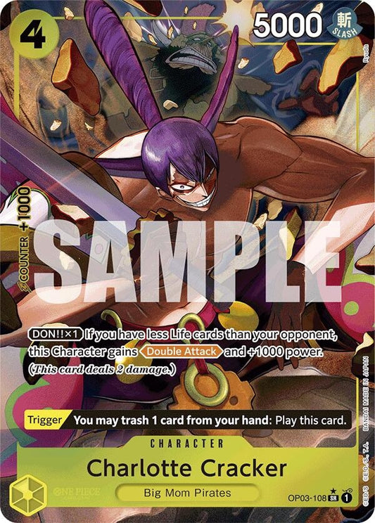 Image for Charlotte Cracker (Alternate Art) (OP03-108) (Premium Booster -The Best-) - One Piece Card Game
