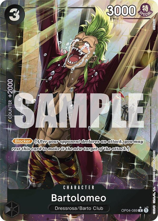 Image for Bartolomeo (OP04-089) (Alternate Art) (OP04-089) (Premium Booster -The Best-) - One Piece Card Game