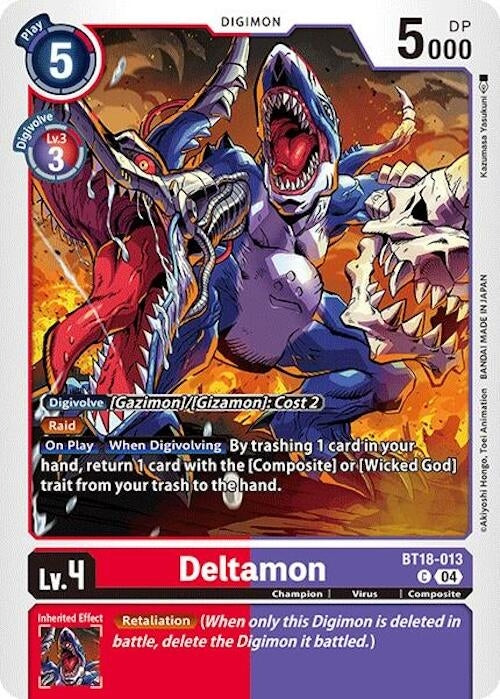Image for Deltamon - BT18-013 (BT18-013 C) (Release Special Booster 2.0) - Digimon Card Game