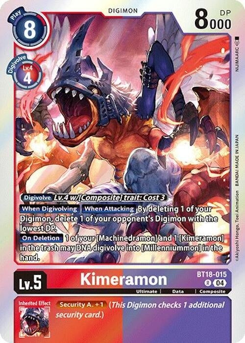 Image for Kimeramon - BT18-015 (BT18-015 R) (Release Special Booster 2.0) - Digimon Card Game