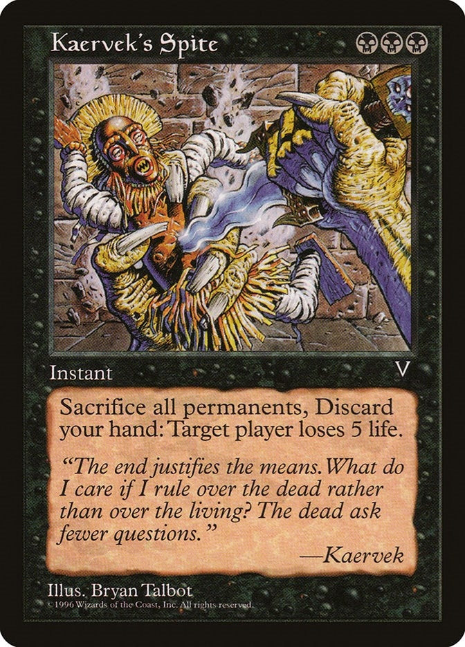 Image for Kaervek's Spite (Visions) - Magic: The Gathering