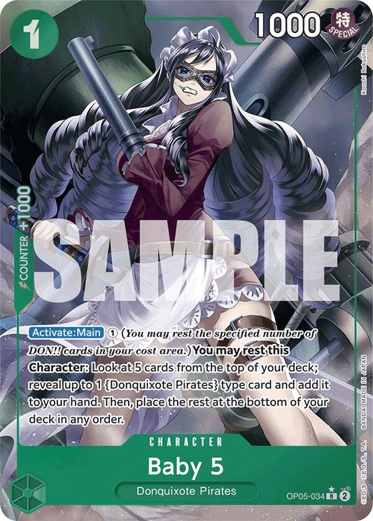 Image for Baby 5 (OP05-034) (Full Art) (OP05-034) (Premium Booster -The Best-) - One Piece Card Game
