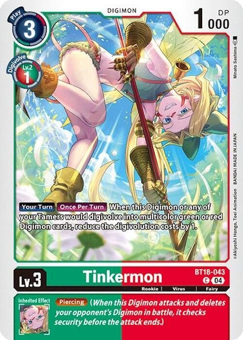 Image for Tinkermon (BT18-043 C) (Release Special Booster 2.0) - Digimon Card Game