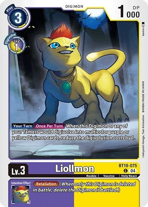 Image for Liollmon (BT18-075 C) (Release Special Booster 2.0) - Digimon Card Game