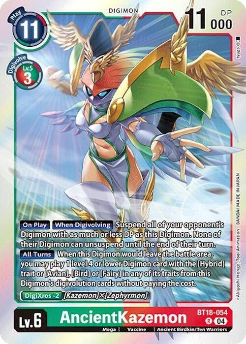Image for AncientKazemon (BT18-054 R) (Release Special Booster 2.0) - Digimon Card Game