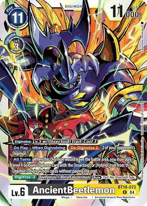 Image for AncientBeetlemon (BT18-072 R) (Release Special Booster 2.0) - Digimon Card Game